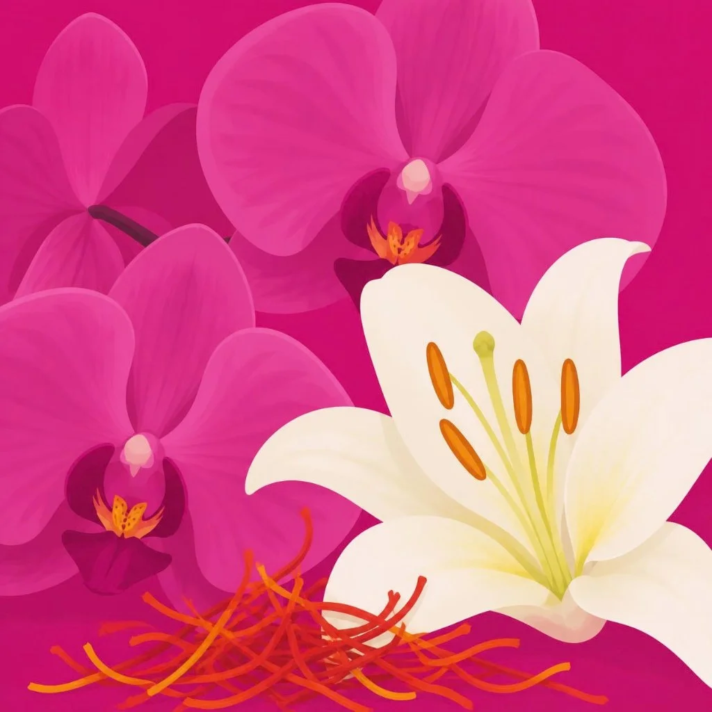 Esencia Azafrán, Azucena, Orquídea