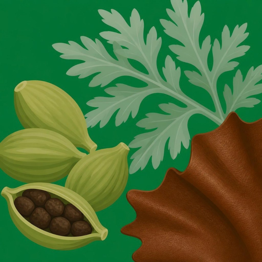 [9021] Vela aromática Cardamomo, Absenta y Cuero