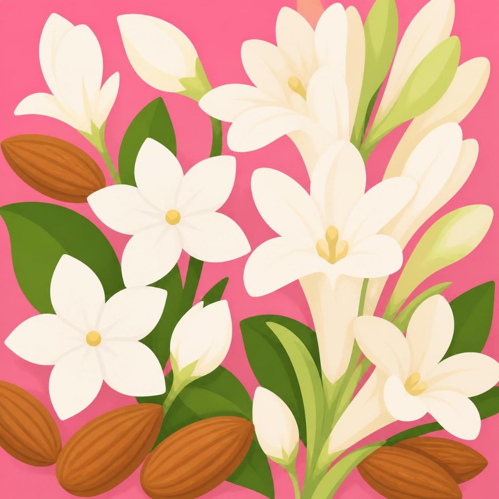[9097] Vela aromática Flores blancas y Aceite de almendras